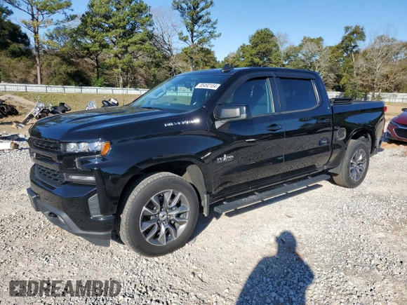 2020 Chevrolet Silverado 1500 RST with VIN 3GCPWDED2LG324163, listed as a Copart auction lot 85492104 with 94,500 mi miles and Salvage Title. Bid and sale history available at DreamBid. Image 1.