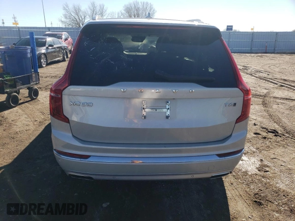 2021 Volvo XC90 Inscription with VIN YV4A22PL5M1708753, listed as a Copart auction lot 80715284 with 15,191 mi miles and Salvage Title. Bid and sale history available at carsss.com. Image 6.