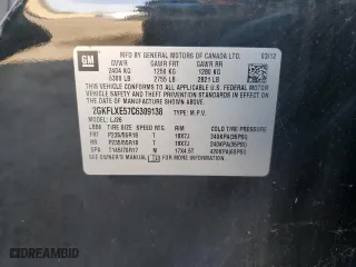 2012 GMC Terrain SLT-2 with VIN 2GKFLXE57C6309138, listed as a Copart auction lot 54152785 with 134,871 mi miles and Salvage Title. Bid and sale history available at carsss.com. Image 13.