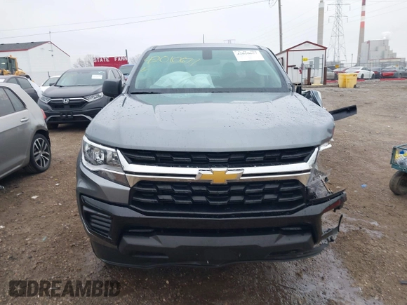 2021 Chevrolet Colorado 2WD Work Truck with VIN 1GCGSBEA6M1278097, listed as a IAAI auction lot 42010677 with 20,288 mi miles and . Bid and sale history available at DreamBid. Image 13.