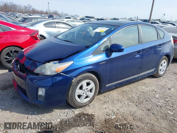 2010 Toyota Prius II with VIN JTDKN3DU0A5228383, listed as a IAAI auction lot 41759951 with 166,732 mi miles. Bid and sale history available at carsss.com. Image 17.