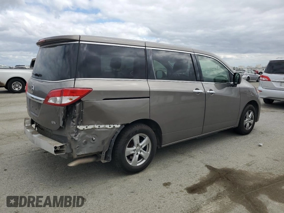2015 Nissan Quest SV z VIN JN8AE2KP2F9132181, wystawiony jako Copart lot #54418385 z przebiegiem 120 163 mil mil oraz Szkoda całkowita • Salvage title. Historia ofert i sprzedaży dostępna na DreamBid. Obrazek 3.