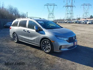 2023 Honda Odyssey EX-L with VIN 5FNRL6H68PB070545, listed as a IAAI auction lot 41331357 with 13,448 mi miles. Bid and sale history available at carsss.com. Image 1.