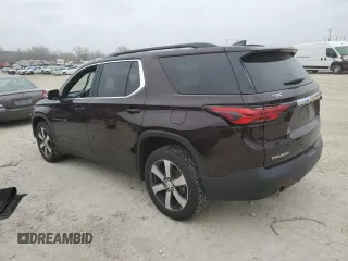 2022 Chevrolet Traverse LT Leather with VIN 1GNERHKW5NJ174425, listed as a Copart auction lot 45005575 with 0 mi miles and Salvage Title. Bid and sale history available at carsss.com. Image 2.