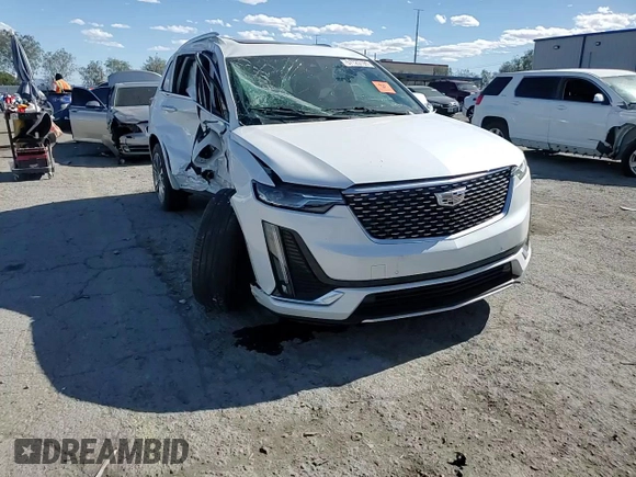2020 Cadillac XT6 FWD Premium Luxury with VIN 1GYKPCRS8LZ177562, listed as a Copart auction lot 57123195 with Not provided miles and Salvage title. Bid and sale history available at DreamBid. Image 14.