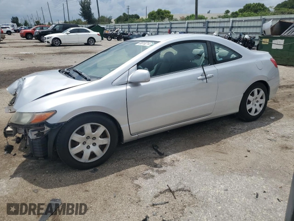 2006 Honda Civic Cpe LX with VIN 2HGFG12656H511822, listed as a Copart auction lot 68818214 with 41,005 mi miles and Salvage Title. Bid and sale history available at carsss.com. Image 1.