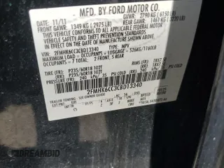 2012 Ford Flex SEL z VIN 2FMHK6CC3CBD13340, wystawiony jako Copart lot #55217875 z przebiegiem 231 416 mil mil oraz Szkody całkowita. Historia ofert i sprzedaży dostępna na DreamBid. Obrazek 13.