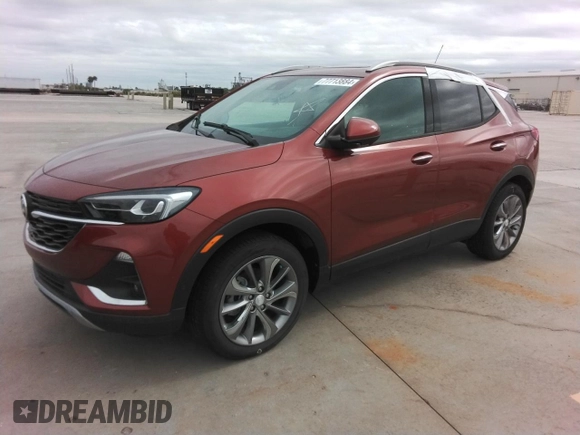 2021 Buick Encore GX Essence with VIN KL4MMFSL3MB076378, listed as a Copart auction lot 58874155 with Not provided miles and Salvage title. Bid and sale history available at DreamBid. Image 1.