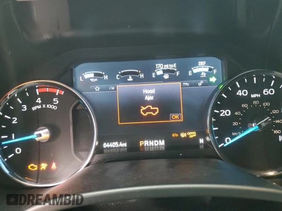 2020 Ford Super Duty F-250 SRW XL with VIN 1FT7W2BT1LEE93436, listed as a Copart auction lot 85880024 with 64,405 mi miles and Salvage Title. Bid and sale history available at carsss.com. Image 9.