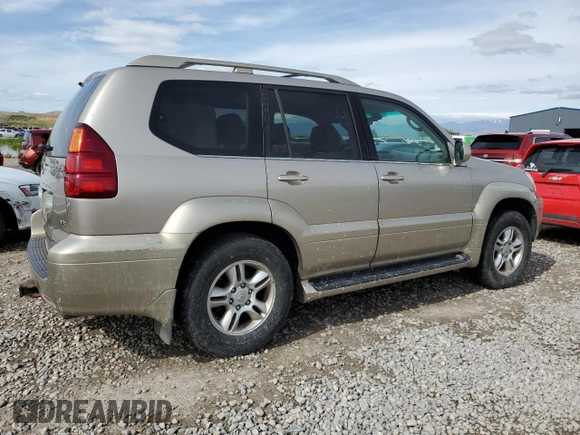 2004 Lexus GX 470 with VIN JTJBT20X840036305, listed as a Copart auction lot 56064085 with 215,194 mi miles and Clean Title. Bid and sale history available at DreamBid. Image 3.