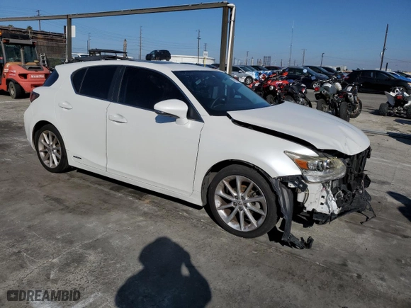 2013 Lexus CT 200h Hybrid with VIN JTHKD5BH9D2171710, listed as a Copart auction lot 45598025 with 203,826 mi miles and Salvage Title. Bid and sale history available at carsss.com. Image 4.