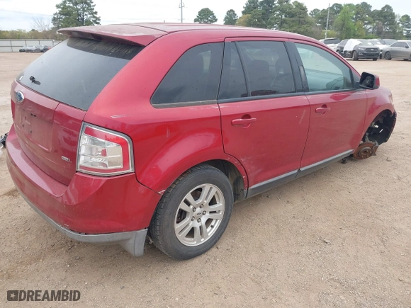 2007 Ford Edge SEL with VIN 2FMDK38CX7BA35354, listed as a IAAI auction lot 41896699 with 189,340 mi miles. Bid and sale history available at carsss.com. Image 4.