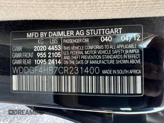2012 Mercedes-Benz C 250 Sport z VIN WDDGF4HB7CR231400, wystawiony jako Copart lot #58000085 z przebiegiem 59 800 mil mil oraz Szkoda całkowita • Salvage title. Historia ofert i sprzedaży dostępna na DreamBid. Obrazek 10.