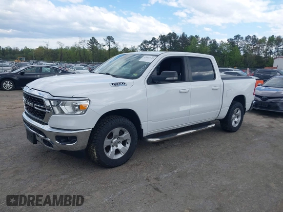 2022 Ram 1500 Big Horn with VIN 1C6SRFFT6NN468531, listed as a IAAI auction lot 42027128 with 115,966 mi miles. Bid and sale history available at carsss.com. Image 17.