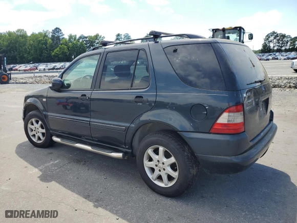 1999 Mercedes-Benz M-Class with VIN 4JGAB72E7XA107952, listed as a Copart auction lot 58559244 with 175,236 mi miles and Non Repairable. Bid and sale history available at carsss.com. Image 2.