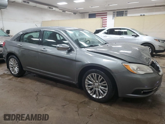 2012 Chrysler 200 Limited with VIN 1C3CCBCBXCN175834, listed as a Copart auction lot 46808885 with 105,712 mi miles and Salvage Title. Bid and sale history available at carsss.com. Image 4.