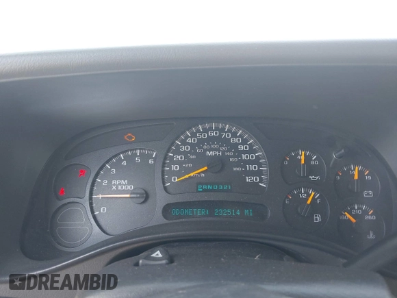 2003 Chevrolet Tahoe LT with VIN 1GNEK13Z93J329737, listed as a IAAI auction lot 42212884 with 232,514 mi miles and . Bid and sale history available at DreamBid. Image 7.