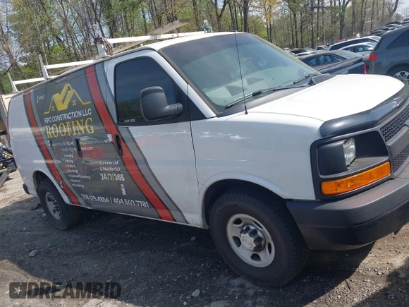 2014 Chevrolet Express Cargo Van with VIN 1GCWGFCA8E1199409, listed as a IAAI auction lot 41936092 with 304,367 mi miles. Bid and sale history available at carsss.com. Image 13.