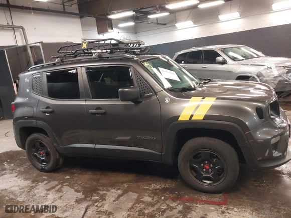 2019 Jeep Renegade Sport with VIN ZACNJBAB4KPK79364, listed as a IAAI auction lot 41593126 with 129,902 mi miles. Bid and sale history available at carsss.com. Image 13.