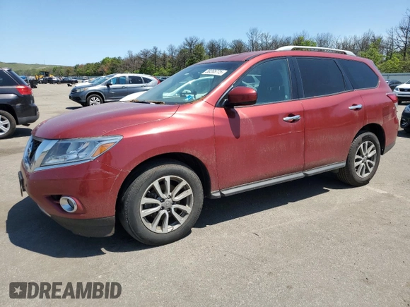 2016 Nissan Pathfinder SL with VIN 5N1AR2MM1GC621562, listed as a Copart auction lot 59265775 with 95,188 mi miles and Clean title. Bid and sale history available at DreamBid. Image 1.