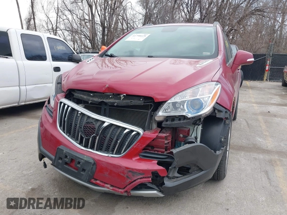 2015 Buick Encore with VIN KL4CJASB4FB106960, listed as a IAAI auction lot 41798028 with 117,222 mi miles. Bid and sale history available at carsss.com. Image 6.