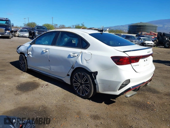 2024 Kia Forte GT with VIN 3KPF44AC6RE743927, listed as a IAAI auction lot 40971782 with 8,942 mi miles. Bid and sale history available at carsss.com. Image 3.