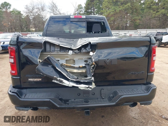 2025 Ram 1500 Big Horn with VIN 1C6SRFFP4SN560753, listed as a IAAI auction lot 41143013 with 1 mi miles. Bid and sale history available at carsss.com. Image 18.