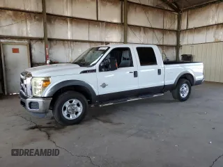 2011 Ford F-250 XL with VIN 1FT7W2AT2BEC57538, listed as a Copart auction lot 64505735 with 153,584 mi miles and Salvage title. Bid and sale history available at DreamBid. Image 1.