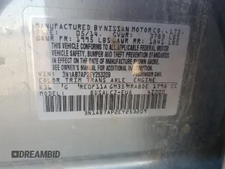 2014 Nissan Sentra SV z VIN 3N1AB7AP2EY253209, wystawiony jako Copart lot #79761494 z przebiegiem Nie podano mil oraz Szkoda całkowita • Salvage title. Historia ofert i sprzedaży dostępna na DreamBid. Obrazek 12.