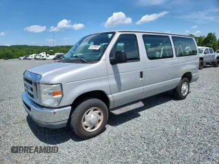 2011 Ford Econoline Passenger XL with VIN 1FBNE3BL2BDA25627, listed as a Copart auction lot 60203895 with 120,027 mi miles and Salvage title. Bid and sale history available at DreamBid. Image 1.