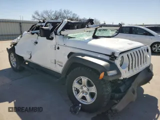 2019 Jeep Wrangler Unlimited Sport S z VIN 1C4HJXDN7KW638020, wystawiony jako Copart lot #48636745 z przebiegiem Nie podano mil oraz Nie do naprawy • Non repairable. Historia ofert i sprzedaży dostępna na DreamBid. Obrazek 4.