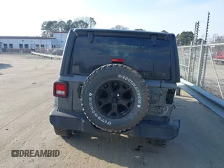 2022 Jeep Wrangler Unlimited Sport with VIN 1C4HJXDN7NW156538, listed as a IAAI auction lot 41526074 with 27,082 mi miles and . Bid and sale history available at DreamBid. Image 16.