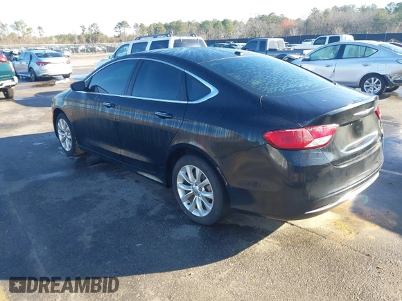 2015 Chrysler 200 C with VIN 1C3CCCCB4FN524965, listed as a IAAI auction lot 41757269 with 187,293 mi miles. Bid and sale history available at carsss.com. Image 3.