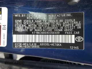 2008 Toyota Avalon XL with VIN 4T1BK36B68U266409, listed as a Copart auction lot 53583645 with 128,768 mi miles and Salvage Title. Bid and sale history available at carsss.com. Image 13.