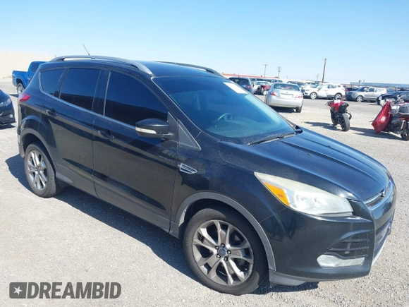 2014 Ford Escape Titanium with VIN 1FMCU0JX6EUB49652, listed as a IAAI auction lot 42136494 with 195,108 mi miles. Bid and sale history available at carsss.com. Image 1.