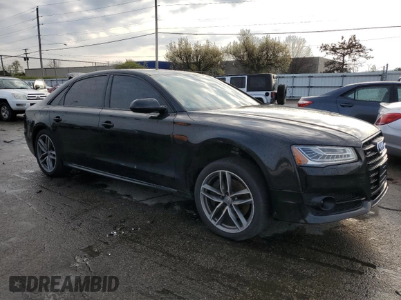 2017 Audi A8 L Sport with VIN WAU43AFD3HN016648, listed as a Copart auction lot 52583745 with 148,562 mi miles and Clean Title. Bid and sale history available at carsss.com. Image 4.
