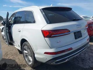 2021 Audi Q7 Premium with VIN WA1AJAF7XMD037237, listed as a IAAI auction lot 41654858 with 42,804 mi miles. Bid and sale history available at carsss.com. Image 3.