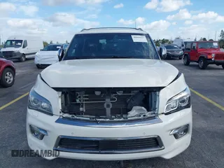 2016 Infiniti QX80 with VIN JN8AZ2NE6G9125296, listed as a IAAI auction lot 40869127 with 96,998 mi miles. Bid and sale history available at carsss.com. Image 12.