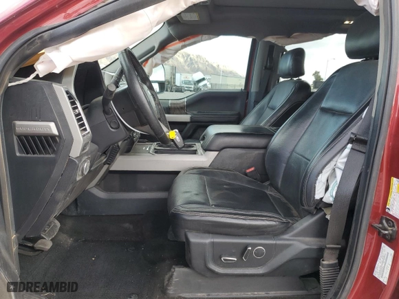 2017 Ford Super Duty F-250 SRW Lariat with VIN 1FT7W2BT6HED66561, listed as a Copart auction lot 48347885 with 93,412 mi miles and Salvage Title. Bid and sale history available at carsss.com. Image 7.