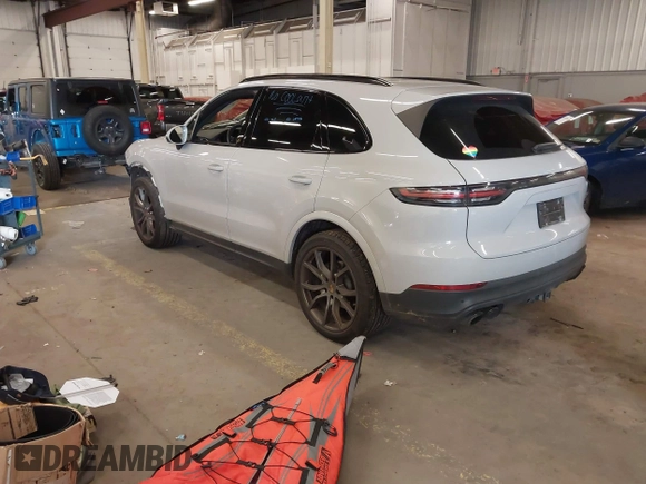 2021 Porsche Cayenne with VIN WP1AA2AY2MDA02282, listed as a IAAI auction lot 41960123 with 31,608 mi miles and . Bid and sale history available at DreamBid. Image 3.