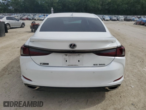 2020 Lexus ES 350 F Sport with VIN 58AGZ1B1XLU072700, listed as a Copart auction lot 53831565 with 41,036 mi miles and Salvage title. Bid and sale history available at DreamBid. Image 6.