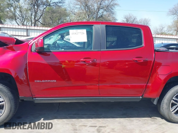 2021 Chevrolet Colorado 2WD Work Truck with VIN 1GCGSBEN1M1101105, listed as a IAAI auction lot 41827728 with 75,064 mi miles and . Bid and sale history available at DreamBid. Image 14.