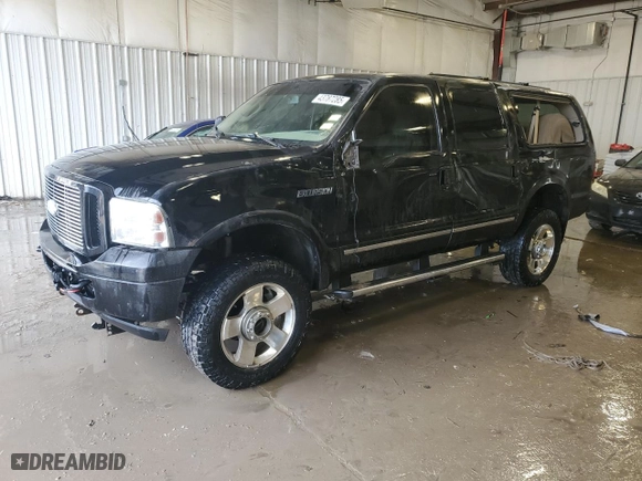 2005 Ford Excursion Limited with VIN 1FMSU43P35ED42237, listed as a Copart auction lot 43787285 with 325,672 mi miles and Non Repairable. Bid and sale history available at carsss.com. Image 1.