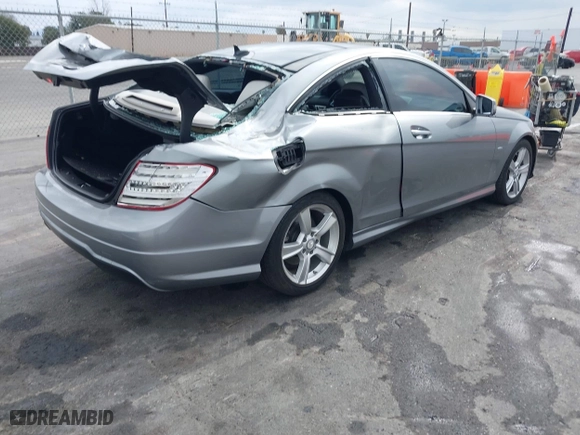 2012 Mercedes-Benz C-Class C 250 with VIN WDDGJ4HB1CF796936, listed as a IAAI auction lot 41466753 with 52,017 mi miles. Bid and sale history available at carsss.com. Image 4.