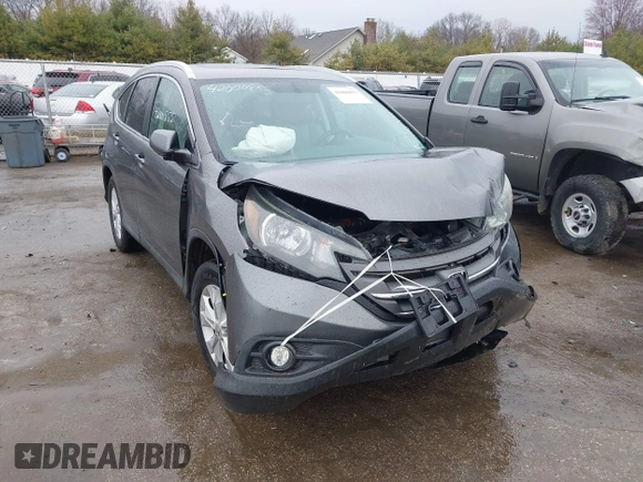 2014 Honda CR-V EX-L with VIN 2HKRM4H71EH649126, listed as a IAAI auction lot 42000855 with 150,394 mi miles. Bid and sale history available at carsss.com. Image 1.