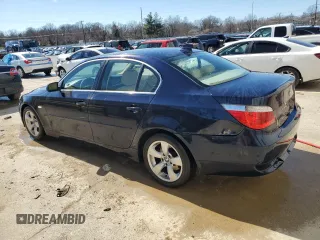 2006 BMW 5 Series 530i with VIN WBANE73556CM39724, listed as a Copart auction lot 46697405 with 191,164 mi miles and Non Repairable. Bid and sale history available at carsss.com. Image 2.