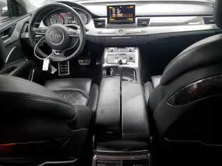 2013 Audi S8 with VIN WAUD2AFD4DN020172, listed as a Copart auction lot 83670034 with 35,262 mi miles and Salvage Title. Bid and sale history available at carsss.com. Image 8.