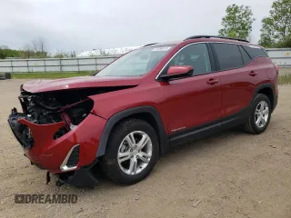 2020 GMC Terrain SLE z VIN 3GKALMEVXLL166030, wystawiony jako Copart lot #57850815 z przebiegiem 59 252 mil mil oraz Szkoda całkowita • Salvage title. Historia ofert i sprzedaży dostępna na DreamBid. Obrazek 1.