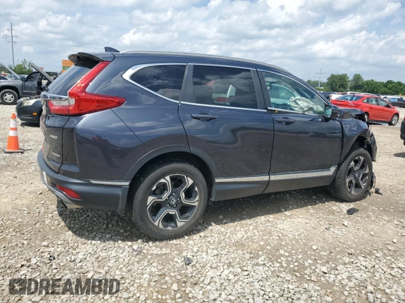2018 Honda CR-V Touring with VIN 2HKRW2H9XJH605264, listed as a Copart auction lot 61500315 with 106,616 mi miles and Salvage title. Bid and sale history available at DreamBid. Image 3.