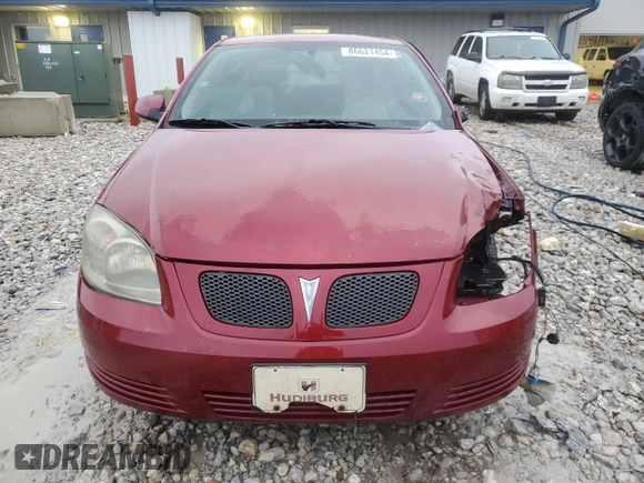 2009 Pontiac G5 with VIN 1G2AS18H697120442, listed as a Copart auction lot 86621454 with Not Provided miles and Salvage Title. Bid and sale history available at carsss.com. Image 5.